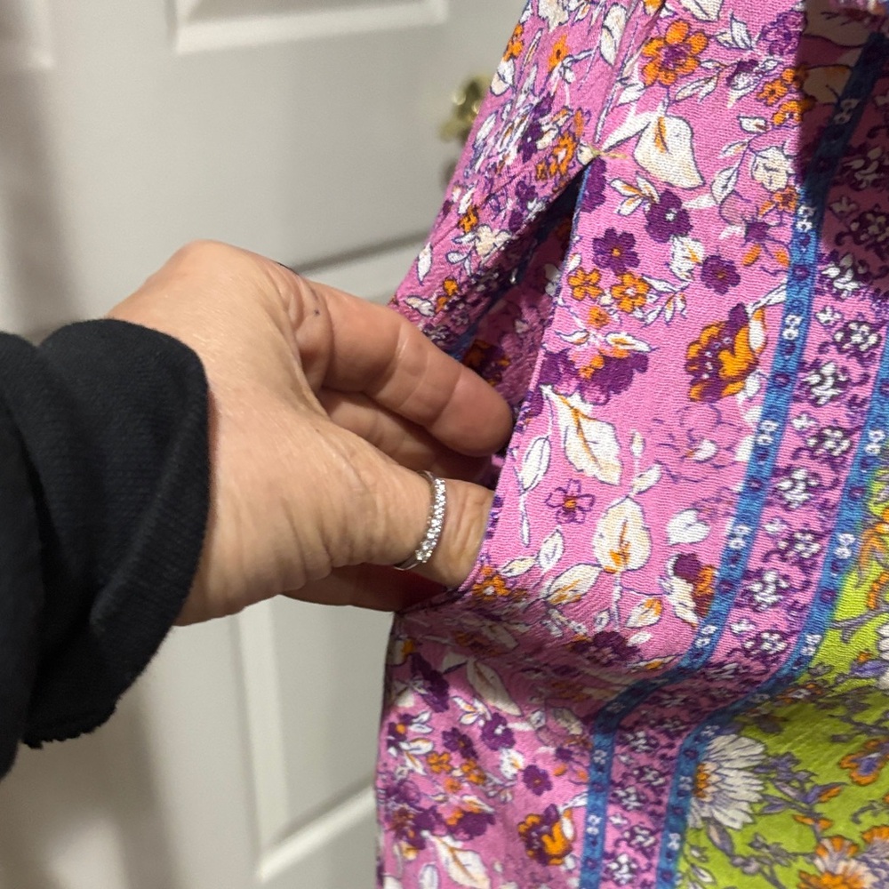Easel NWT  Sz S Floral Off-Shoulder Maxi Dress - Picture 10 of 13